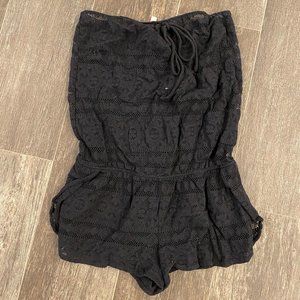 Victoria Secret Black Romper Swim Cover Up
